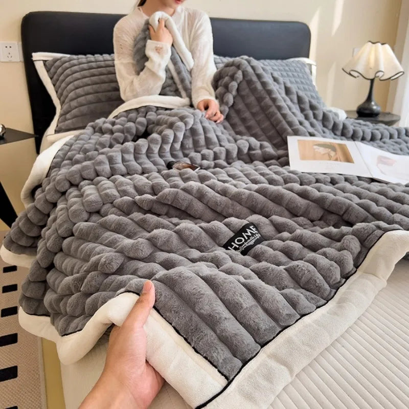 Golden Mink Fleece Blanket