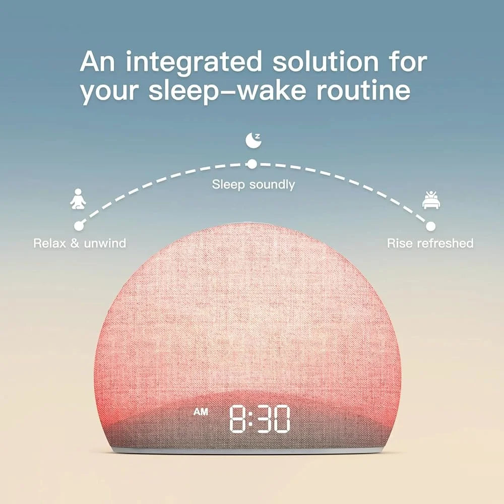 Sunrise Alarm Clock - Wake Up Gentle Light & Sound Machine