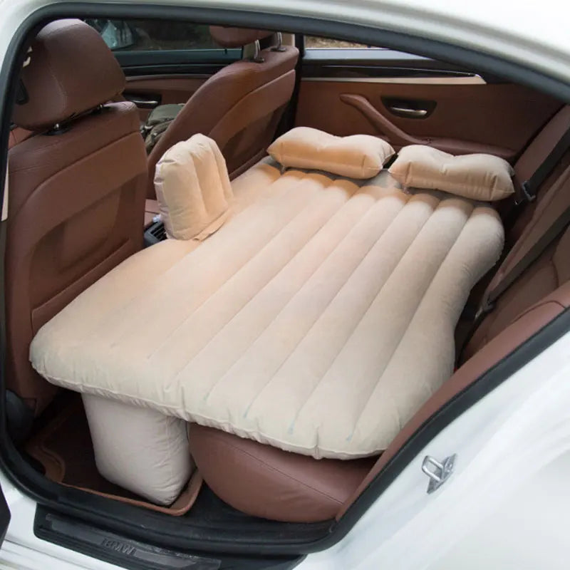 Inflatable Car Travel Bed - Multi Functional for Camping & Beach
