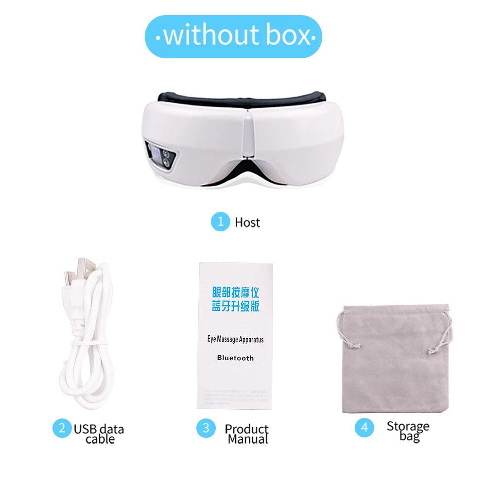 Smart Eye Massage Instrument Vibration Eye Care Massager Airbag Compress Bluetooth Music Eye Relax Fatigue Massage Sleep Mask
