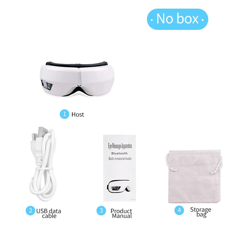 Smart Eye Massage Instrument Vibration Eye Care Massager Airbag Compress Bluetooth Music Eye Relax Fatigue Massage Sleep Mask