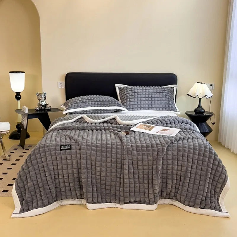 Golden Mink Fleece Blanket