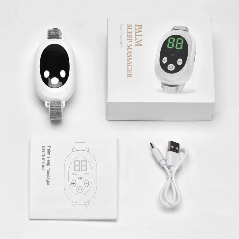 Sleep Aid Machine New Microcurrent Sleep Aid Device EMS Sleep Instrument for Insomnia Stress Anxiety Relief Palm Pulse Massager