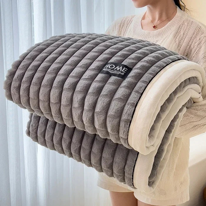 Golden Mink Fleece Blanket