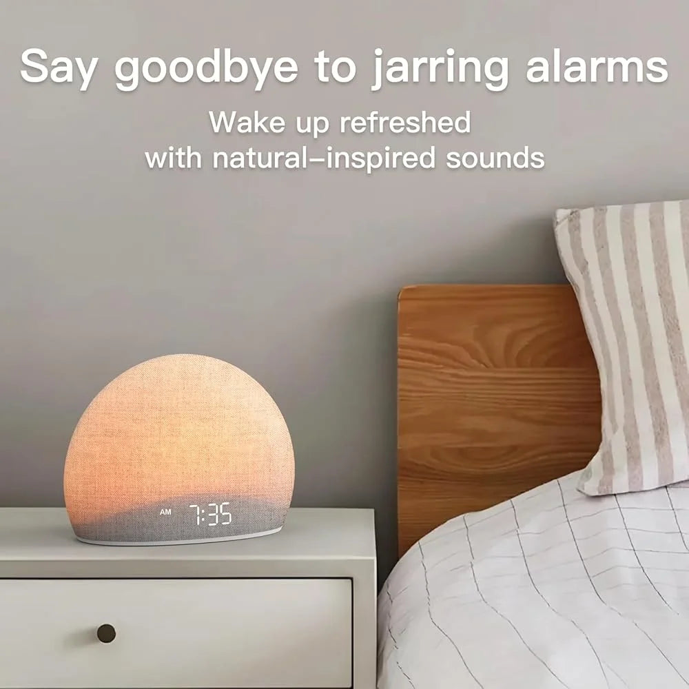 Sunrise Alarm Clock - Wake Up Gentle Light & Sound Machine