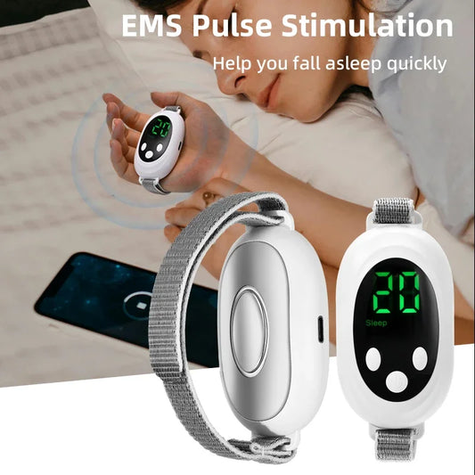 Sleep Aid Machine New Microcurrent Sleep Aid Device EMS Sleep Instrument for Insomnia Stress Anxiety Relief Palm Pulse Massager