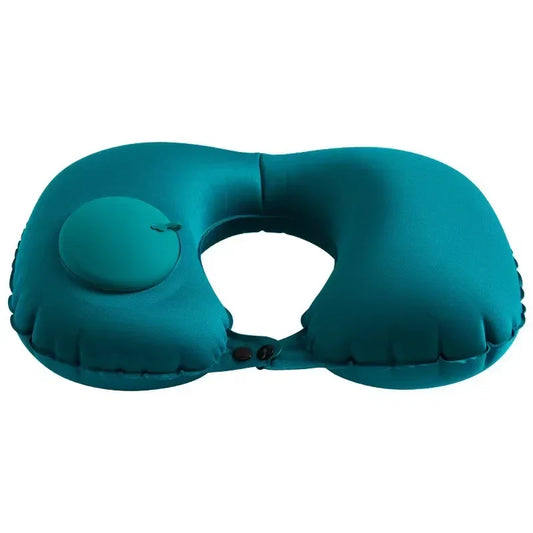 Inflatable U-Shaped Travel Pillow