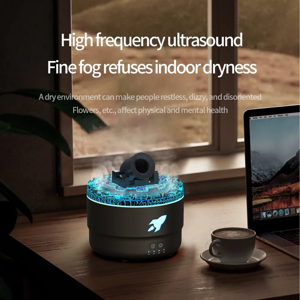 Cannon Aroma Diffuser - 7Colour Gradient Night Light