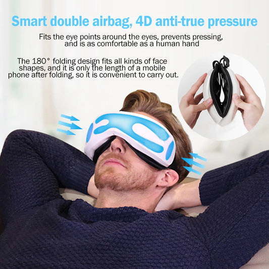 Smart Eye Massage Instrument Vibration Eye Care Massager Airbag Compress Bluetooth Music Eye Relax Fatigue Massage Sleep Mask