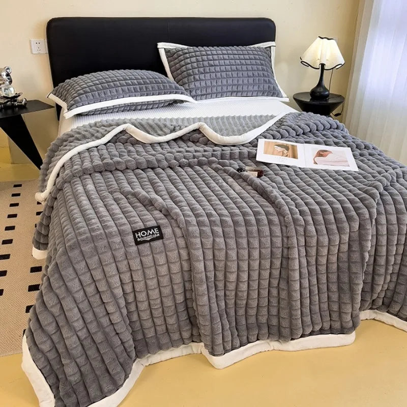 Golden Mink Fleece Blanket